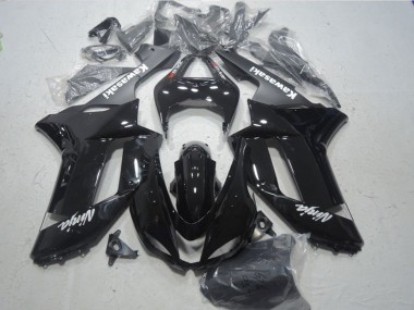 Acquista Carena Moto Kawasaki ZX6R 2007-2008 - Nero Lucido Nero Opaco Bianco Rosso Decals
