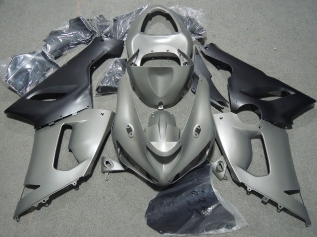 Acquista Carena Moto Kawasaki ZX6R 2005-2006 - Grigio Nero Opaco