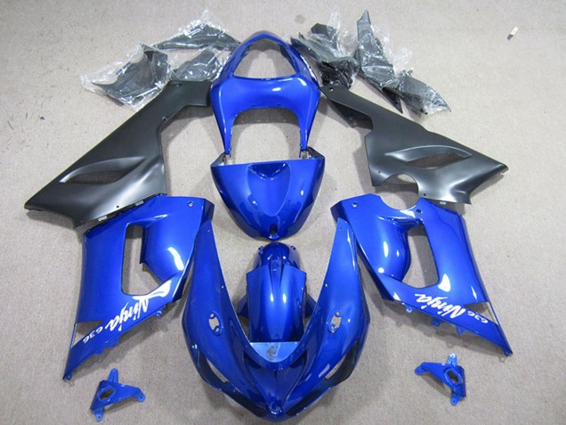 Acquista Carena Moto Kawasaki ZX6R 2005-2006 - Blu Nero Opaco