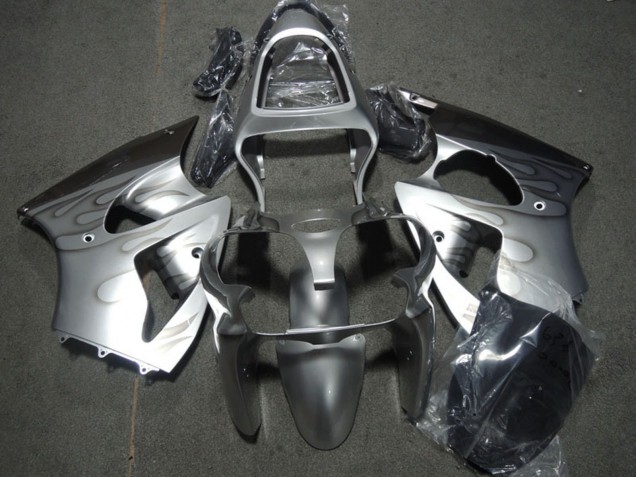 Acquista Carena Moto Kawasaki ZX6R 2000-2002 - Argento Grigio Fiamma