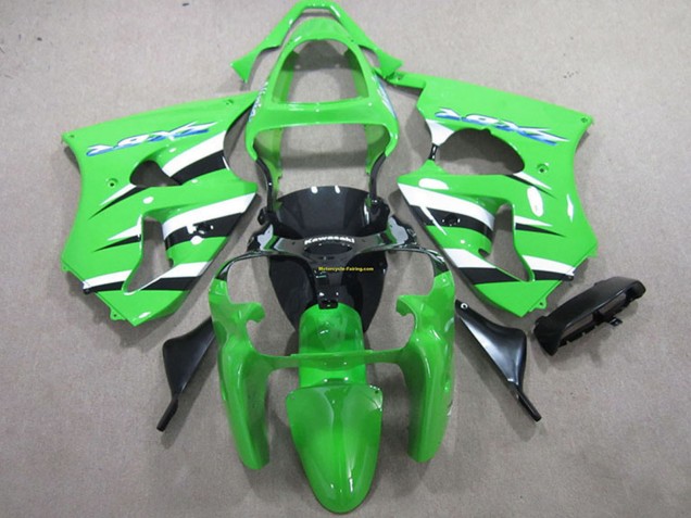 Acquista Kit Carena Moto Kawasaki ZX6R 2000-2002 - Verde Bianco Nero