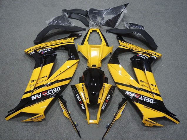 Acquista Carena Moto Kawasaki ZX10R 2011-2015 - Giallo Nero Lucido Delt Fin
