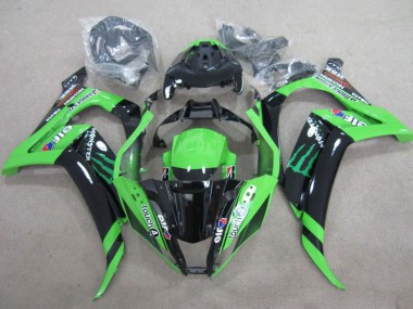 Acquista Carena Moto Kawasaki ZX10R 2011-2015 - Verde Nero Lucido Verde Elf Touch4 Mostro