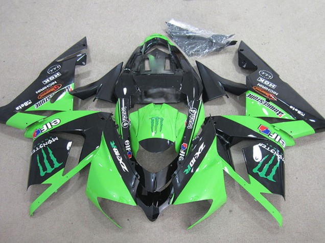 Acquista Carena Moto Kawasaki ZX10R 2004-2005 - Nero Verde Mostro