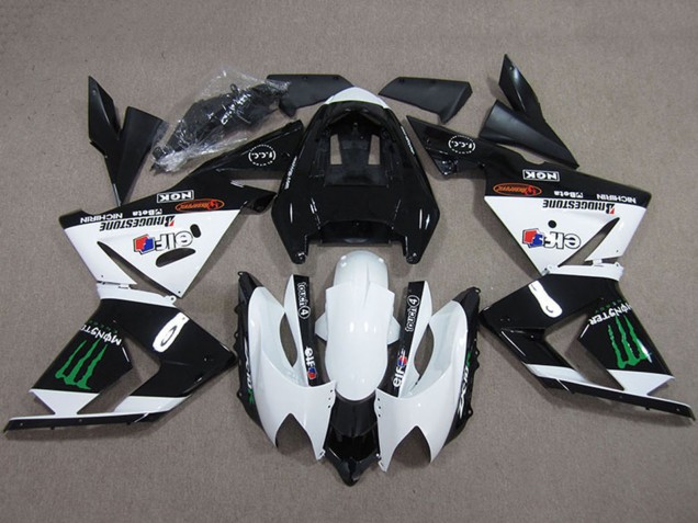 Acquista Carena Moto Kawasaki ZX10R 2004-2005 - Nero Bianco Mostro