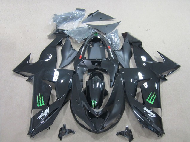 Acquista Carena Moto Kawasaki ZX10R 2006-2007 - Nero Lucido Verde Mostro