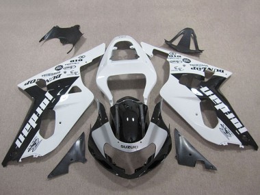 Acquista Carena Moto Suzuki GSXR 600 2001-2003 - Bianco Nero Lucido Jordan