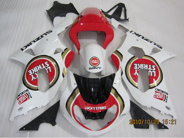 Acquista Carena Moto Suzuki GSXR 600 2001-2003 - Bianco Rosso Lucky Strike