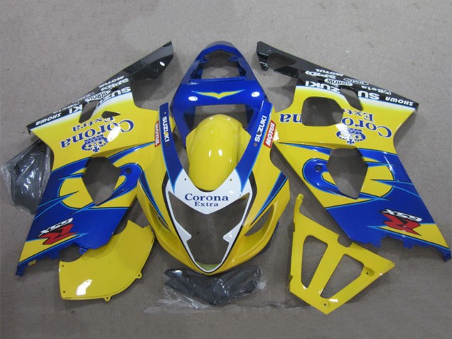 Acquista Carena Moto Suzuki GSXR 600 2004-2005 - Giallo Blu Bianco Nero Corona Extra