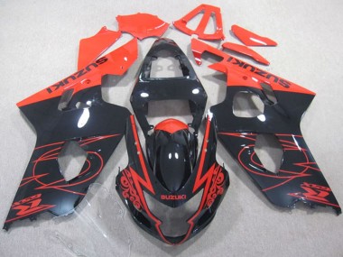 Acquista Carena Moto Suzuki GSXR 600 2004-2005 - Nero Lucido Rosso