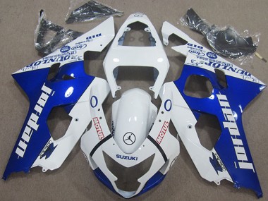 Acquista Carena Moto Suzuki GSXR 600 2004-2005 - Bianco Blu Jordan Motul