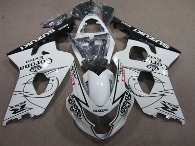 Acquista Carena Moto Suzuki GSXR 600 2004-2005 - Bianco Nero Corona Extra Motul