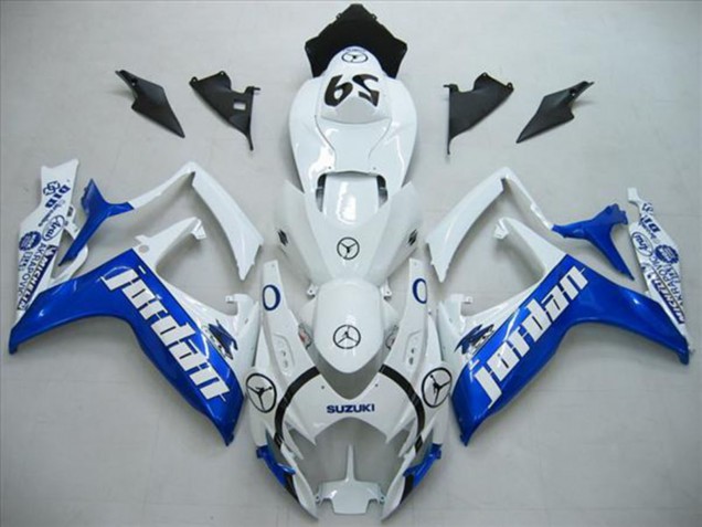 Acquista Carena Moto Suzuki GSXR 600 2006-2007 - Bianco Blu Jordan 59
