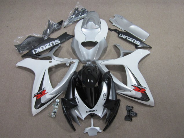 Acquista Carena Moto Suzuki GSXR 600 2006-2007 - Bianco Argento Nero Lucido Rosso