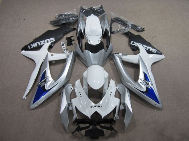 Acquista Carena Moto Suzuki GSXR 600 2008-2010 - Argento Bianco Blu Nero