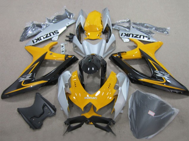 Acquista Carena Moto Suzuki GSXR 600 2008-2010 - Giallo Argento Nero Lucido