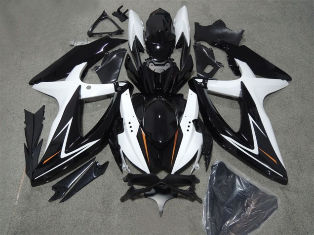 Acquista Carena Moto Suzuki GSXR 600 2008-2010 - Bianco Nero Lucido