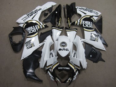 Acquista Carena Moto Suzuki GSXR 600 2011-2024 - Bianco Nero Motul Lucky Strike