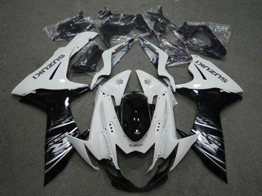 Acquista Carena Moto Suzuki GSXR 600 2011-2024 - Bianco Nero Lucido