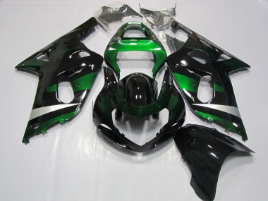 Acquista Carena Moto Suzuki GSXR 750 2001-2003 - Nero Lucido Verde Argento