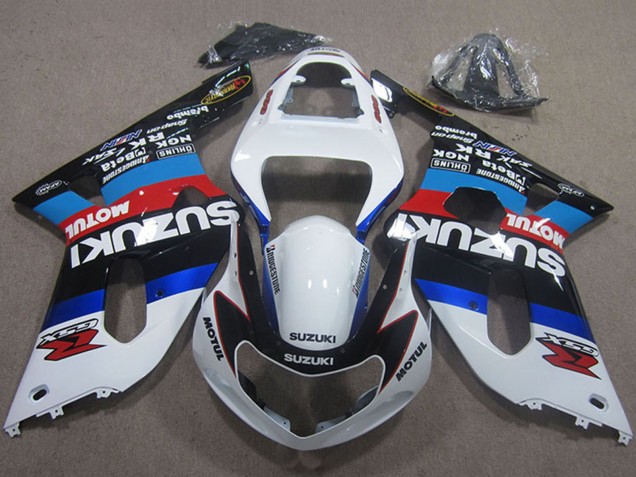 Acquista Carena Moto Suzuki GSXR 750 2001-2003 - Bianco Blu Rosso Nero Motul