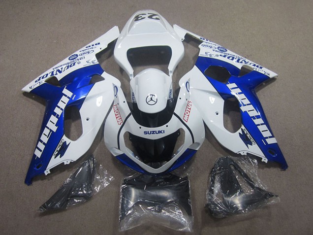 Acquista Carena Moto Suzuki GSXR 750 2001-2003 - Bianco Blu Motul Jordan