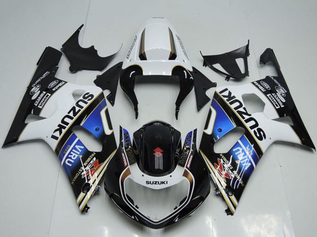 Acquista Carena Moto Suzuki GSXR 750 2001-2003 - Bianco Blu Nero Lucido Viru