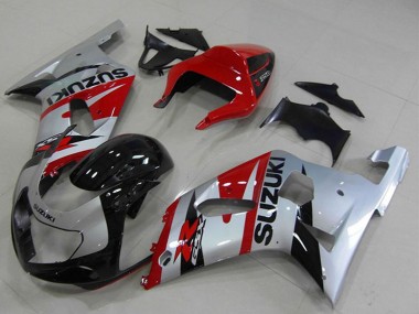 Acquista Carena Moto Suzuki GSXR 750 2001-2003 - Rosso Argento Nero