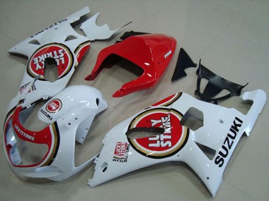 Acquista Carena Moto Suzuki GSXR 750 2001-2003 - Bianco Rosso Lucky Strike