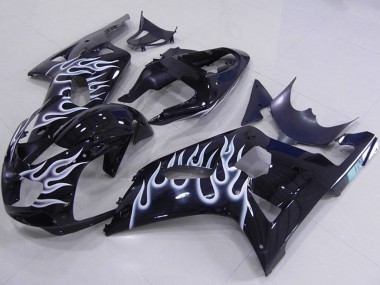 Acquista Carena Moto Suzuki GSXR 750 2001-2003 - Nero Lucido Bianco Fiamma