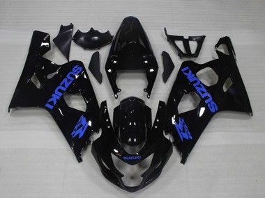 Acquista Carena Moto Suzuki GSXR 750 2004-2005 - Nero Lucido Blu Decal