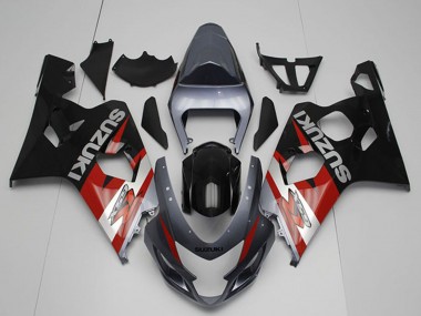 Acquista Carena Moto Suzuki GSXR 750 2004-2005 - Argento Grigio Rosso Nero