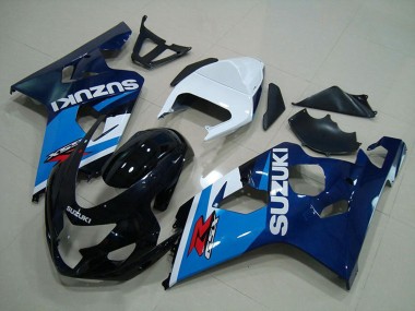 Acquista Carena Moto Suzuki GSXR 750 2004-2005 - Bianco Blu Nero Lucido