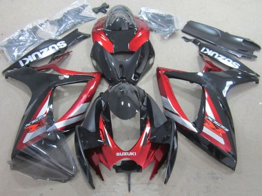 Acquista Carena Moto Suzuki GSXR 750 2006-2007 - Rosso Nero Lucido