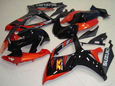 Acquista Carena Moto Suzuki GSXR 750 2006-2007 - Arancia Nero Lucido
