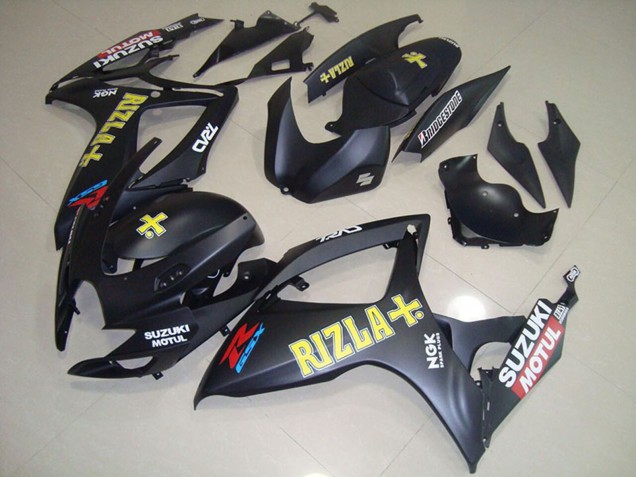 Acquista Carena Moto Suzuki GSXR 750 2006-2007 - Nero Opaco Giallo Rizla Motul