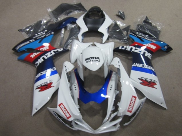 Acquista Carena Moto Suzuki GSXR 750 2011-2024 - Bianco Blu Motul