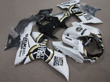 Acquista Carena Moto Suzuki GSXR 750 2011-2024 - Bianco Lucky Strike Nero Motul