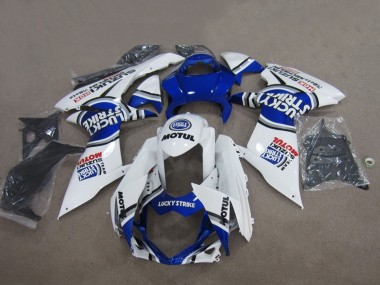 Acquista Carena Moto Suzuki GSXR 750 2011-2024 - Bianco Lucky Strike Motul