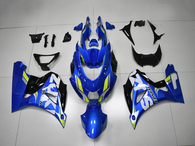 Acquista Carena Moto Suzuki GSXR 1000 2017-2024 - Blu Bianco Verde