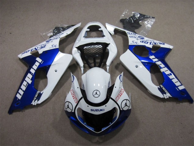 Acquista Carena Moto Suzuki GSXR 1000 2000-2002 - Bianco Blu Jordan Motul