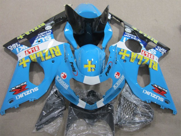 Acquista Carena Moto Suzuki GSXR 1000 2000-2002 - Blu Giallo Bianco Nero Rizla