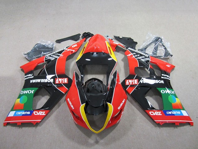 Acquista Carena Moto Suzuki GSXR 1000 2003-2004 - Rosso Giallo Verde Nero