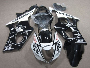 Acquista Carena Moto Suzuki GSXR 1000 2003-2004 - Bianco Nero Lucido Corona Extra Motul