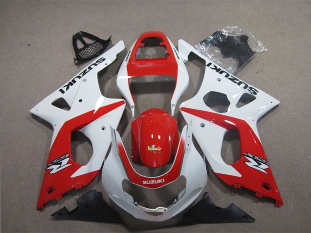 Acquista Carena Moto Suzuki GSXR 1000 2003-2004 - Bianco Rosso