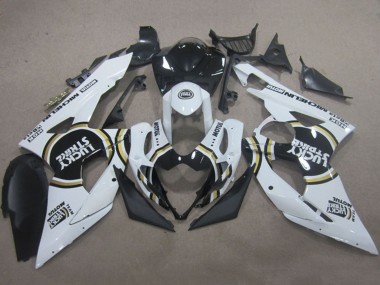Acquista Carena Moto Suzuki GSXR 1000 2005-2006 - Bianco Nero Lucky Strike Motul