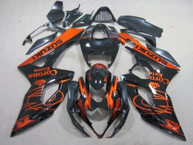 Acquista Carena Moto Suzuki GSXR 1000 2005-2006 - Nero Lucido Arancia Corona Extra