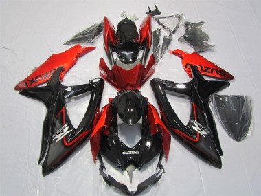 Acquista Carena Moto Suzuki GSXR 1000 2007-2008 - Nero Lucido Rosso