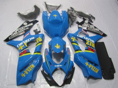 Acquista Kit Carena Moto ABS Suzuki GSXR 1000 2007-2008 - Blu Oro Nero Rizla