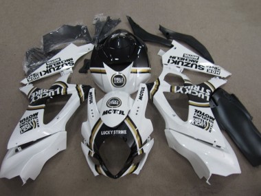 Acquista Carena Moto Suzuki GSXR 1000 2007-2008 - Bianco Nero Lucky Strike Motul